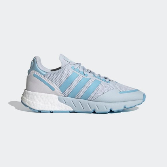 adidas Shoes - adidas Womens ZX 1k Boost Running Jogging Gym Fitness Trainer Blue White FY3630